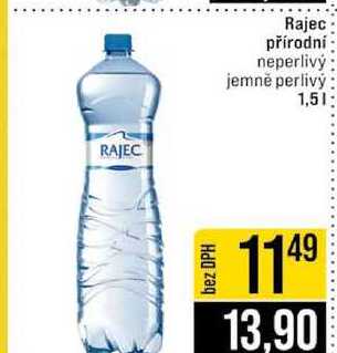 Rajec přírodní neperlivý jemně perlivý 1,5l