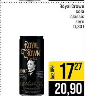 Royal Crown cola classic zero 0,33l