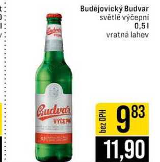 Budějovický Budvar světlé výčepní 0,5l