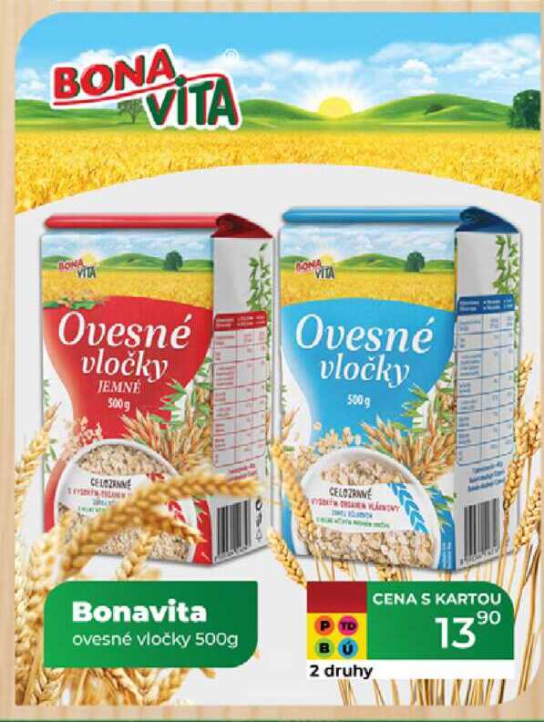 Bonavita ovesné vločky 500g  