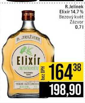 R.Jelínek Elixír 14,7% Bezový květ Zázvor 0,7l