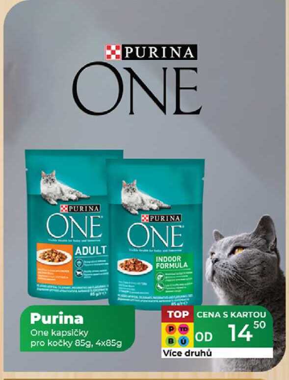 Purina One kapsičky pro kočky 85g, 4x85g 