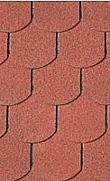 ONDULINE ASFALTOVÝ ŠINDEL BARDOLINE CLASSIC BOBROVKA, ČERVENÁ, 2 M2