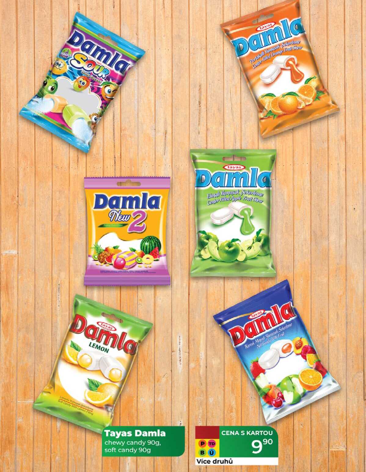 Tayas Damla chewy candy 90g, soft candy 90g 