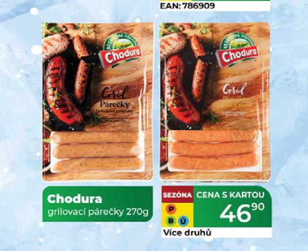 Chodura grilovací párečky 270g   