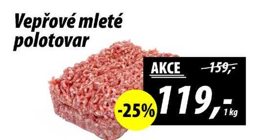 Vepřové mleté polotovar, 1 kg 