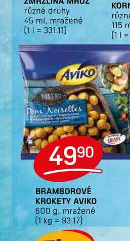 BRAMBOROVÉ KROKETY AVIKO 600 g, mražené