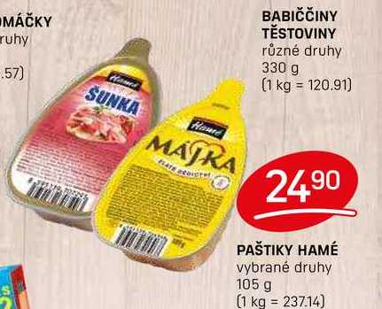PAŠTIKY HAMÉ vybrané druhy 105 g 