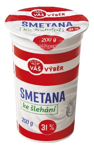 VÁŠ VÝBĚR Smetana ke šlehání, 200 g