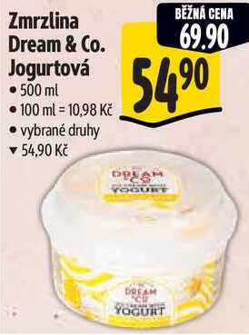 Zmrzlina Dream & Co. Jogurtová, 500 ml 