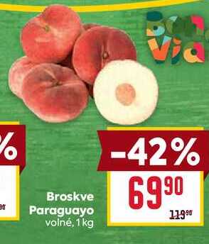 Broskve Paraguayo volné, 1kg