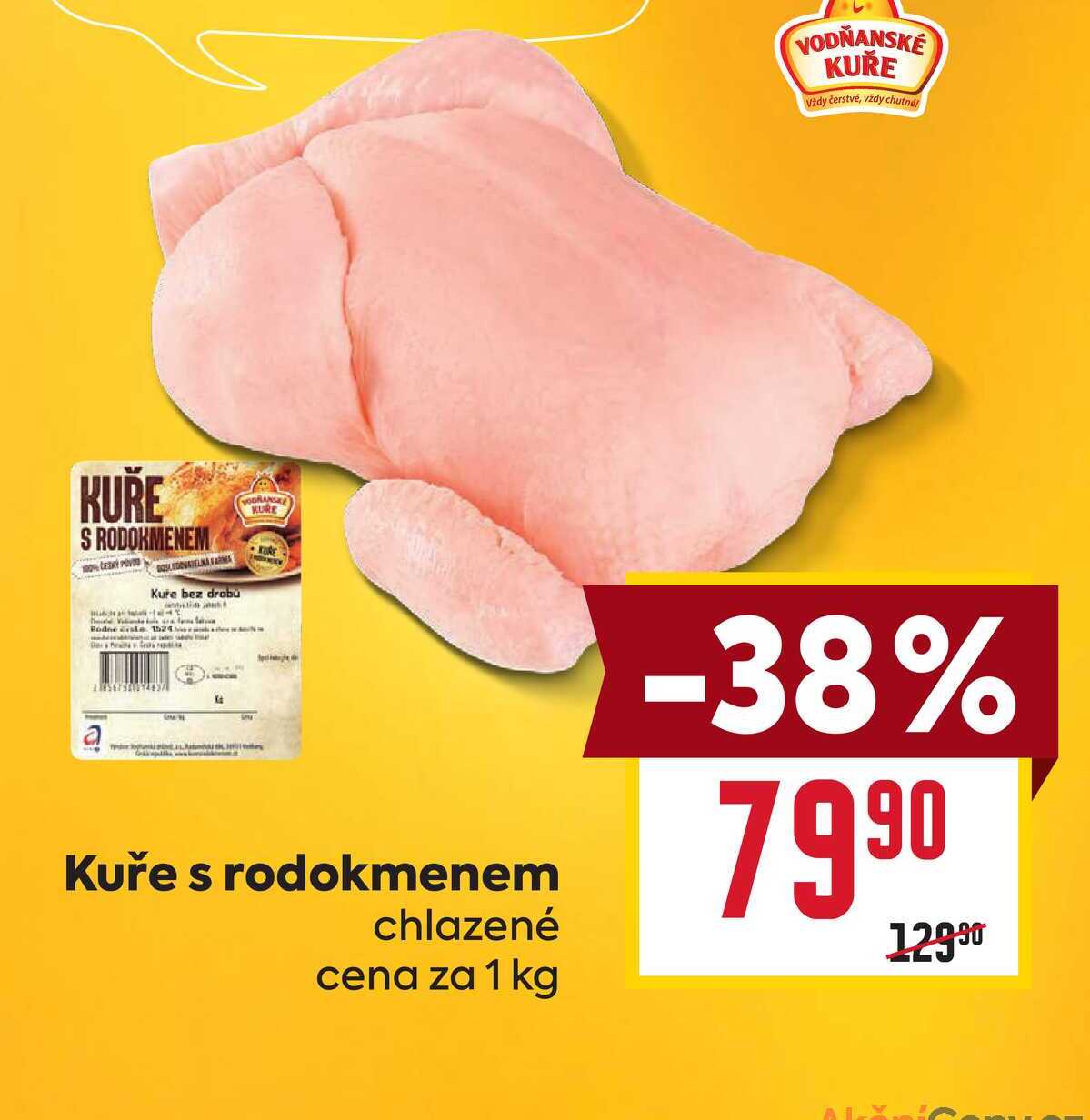 Kuře s rodokmenem chlazené cena za 1 kg 