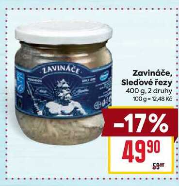 Zavináče, Sleďové řezy 400 g