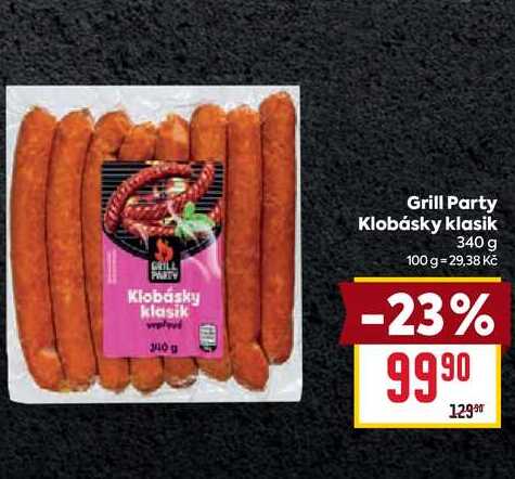 Grill Party Klobásky klasik 340 g