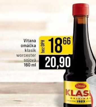 Vitana omáčka klasik worcester sojová 160 ml 