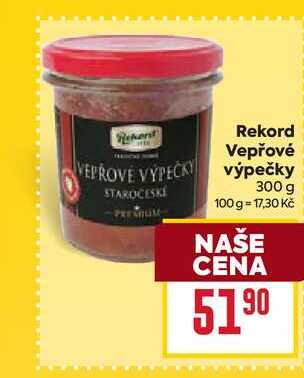 Rekord Vepřové výpečky 300 g 