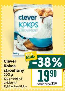 Clever Kokos strouhaný 200 g 