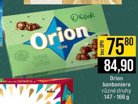 Orion bonboniera různé druhy 147-166 g 
