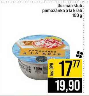 Gurmán klub pomazánka á la krab 150 g