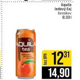 Aquila ledový čaj broskev 0,33l