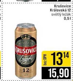 Krušovice Královská 12 světlý ležák 0,5l