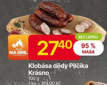 Klobása dědy Pilčíka Krásno 100 g 