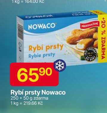 Nowaco Rybí prsty 250 + 50 g zdarma 