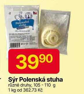 Sýr Polenská stuha různé druhy, 105-110 g