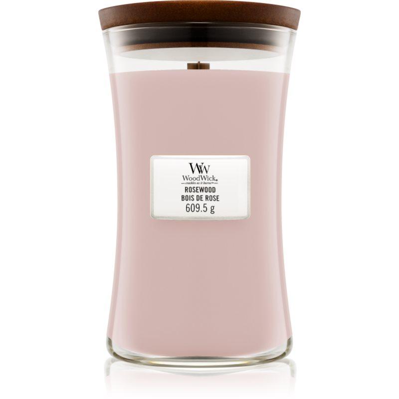 Woodwick Rosewood vonná svíčka s dřevěným knotem 609.5 g
