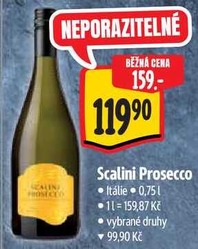 Scalini Prosecco, 0,75 l