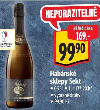 Habánské sklepy Sekt, 0,75 l