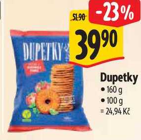 Dupetky, 160 g