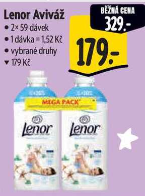 Lenor Aviváž, 2x 59 dávek