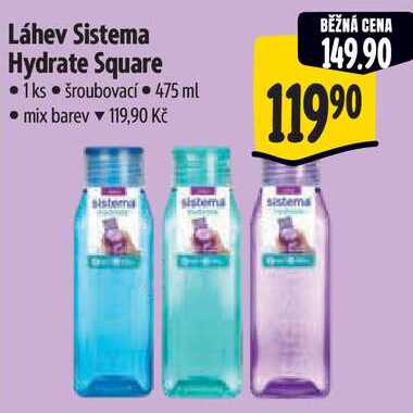 Láhev Sistema Hydrate Square 