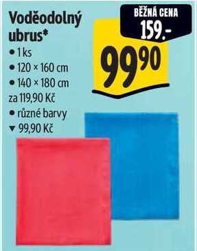 Voděodolný ubrus