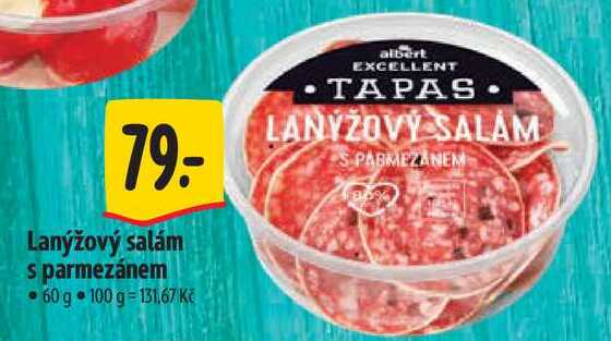 Lanýžový salám s parmezánem, 60 g