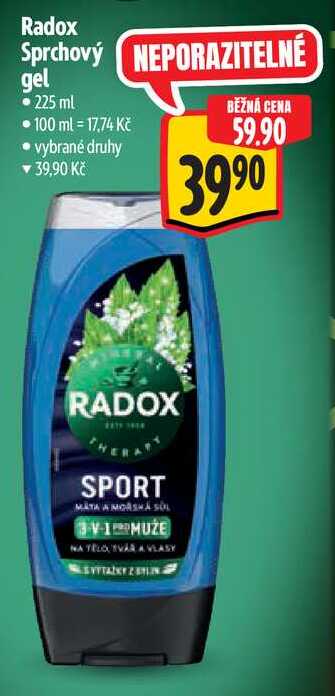 Radox Sprchový gel, 225 ml 