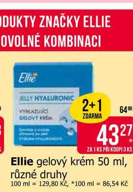 Ellie gelový krém 50 ml, různé druhy 