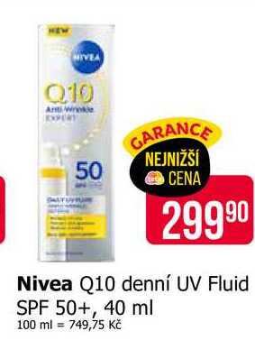 Nivea Q10 denní UV Fluid SPF 50+, 40 ml 