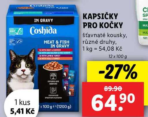 KAPSIČKY PRO KOČKY, 12x 100 g