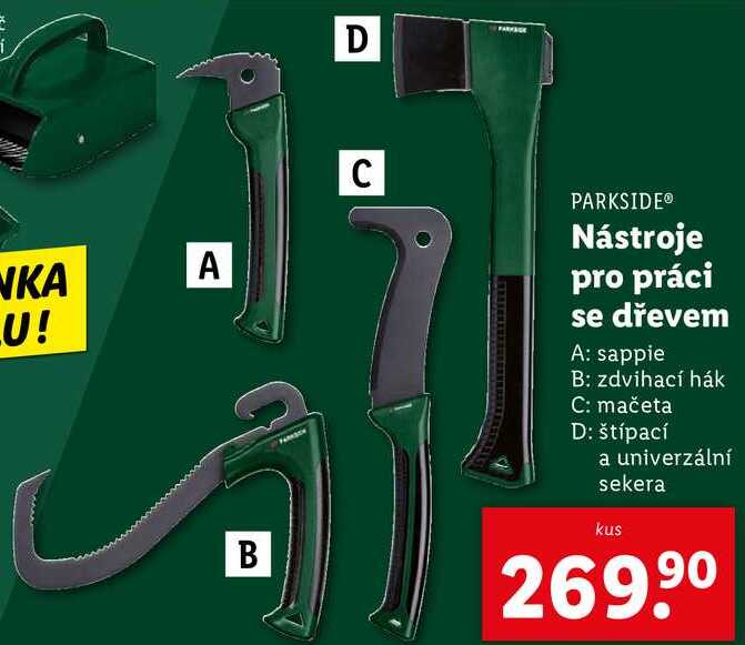 Nástroje pro práci se dřevem