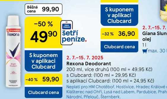 Rexona Deodorant, 200 ml, více druhů
