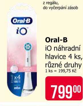 Oral-B iO náhradní hlavice 4 ks, různé druhy 1 