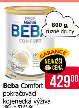 Beba Comfort pokračovací kojenecká výživa 800g