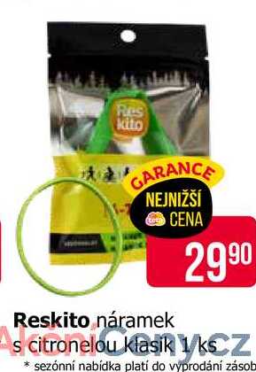 Reskito náramek s citronelou klasik 1 KS