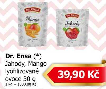 Dr. Ensa Jahody, Mango lyofilizované ovoce 30 g