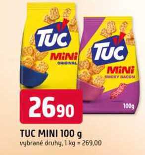 TUC MINI 100 g vybrané druhy