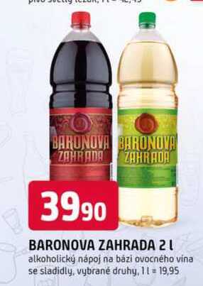 BARONOVA ZAHRADA 2l