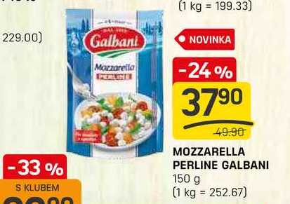 MOZZARELLA PERLINE GALBANI 150 g 
