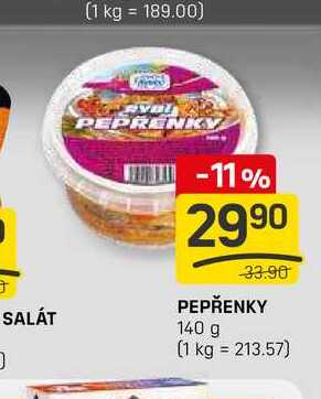 PEPŘENKY 140 g